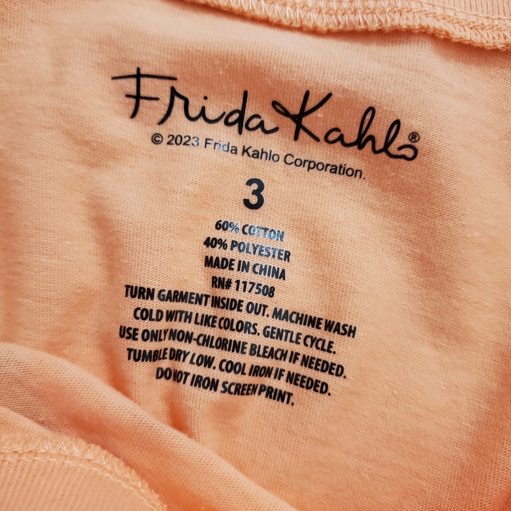 Torrid Frida Kahlo Relax Fit Crop Crew Tee NWT Size 3X 22 - 24 Boho Artsy Women - Picture 7 of 11